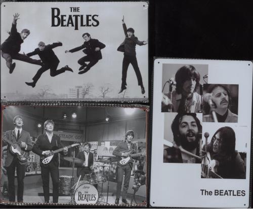 The Beatles Bundle of Six Tin Wall Plates memorabilia UK BTLMMBU853685