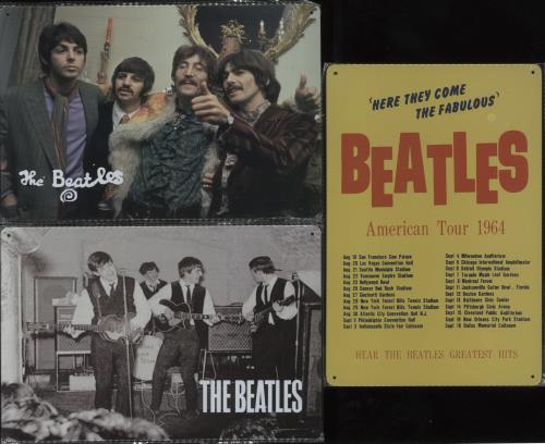 The Beatles Bundle of Six Tin Wall Plates memorabilia UK BTLMMBU853685