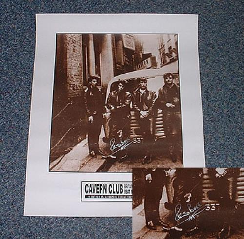 The Beatles Cavern Club - signed by Pete Best memorabilia UK BTLMMCA235888