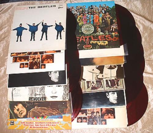 The Beatles Classic Collection Of Japanese Original Odeon Red Vinyl LPs vinyl LP album (LP record) Japanese BTLLPCL307889