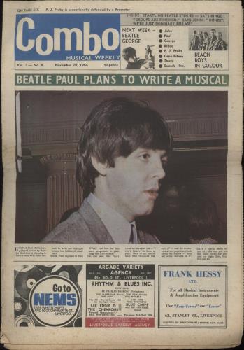 The Beatles Combo Music Weekly magazine UK BTLMACO888778