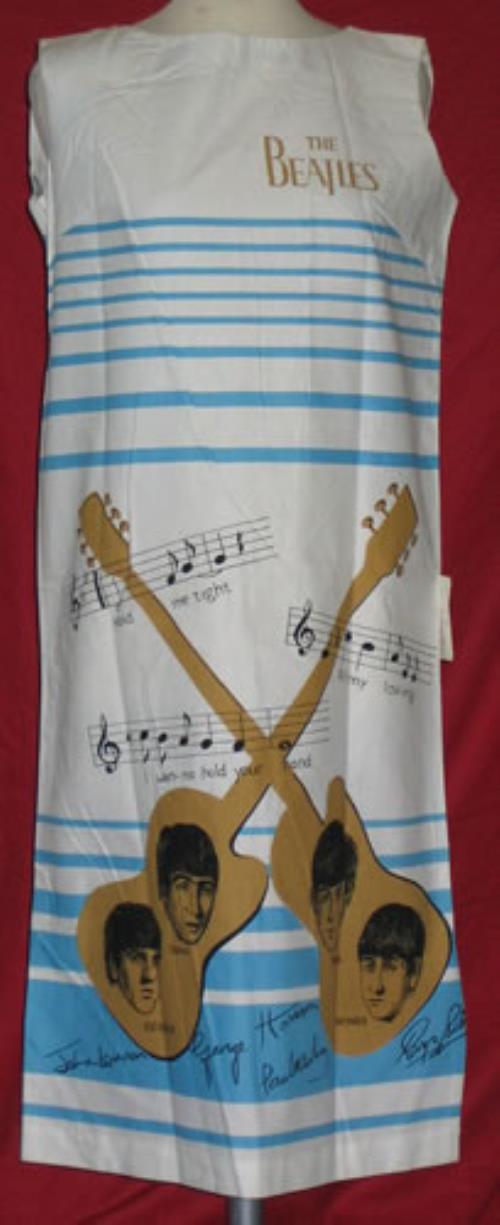 The Beatles Dress - Blue Stripes/Brown Logo memorabilia Dutch BTLMMDR398976