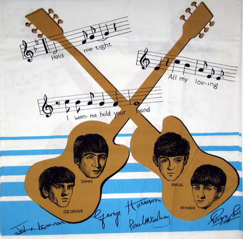 The Beatles Dress - Blue Stripes/Brown Logo memorabilia Dutch BTLMMDR398976