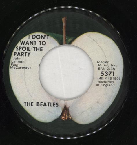 The Beatles Eight Days A Week - Apple label 7" vinyl single (7 inch record / 45) US BTL07EI862438