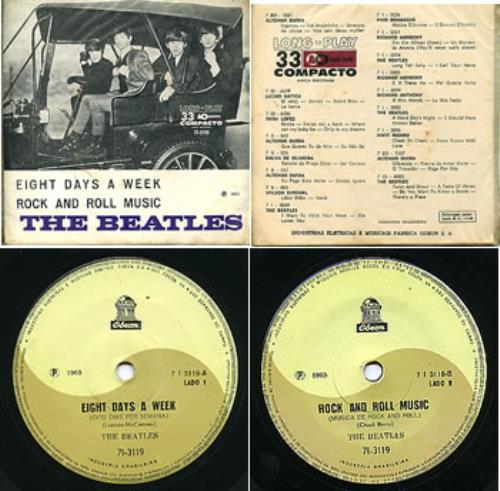 The Beatles Eight Days A Week - Oito Dias Por Semana 7" vinyl single (7 inch record / 45) Brazilian BTL07EI286468