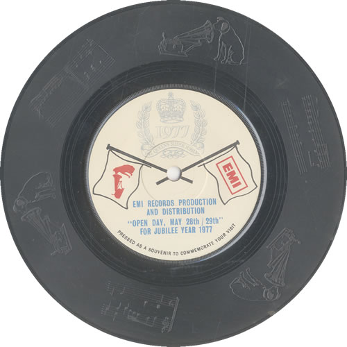The Beatles EMI Queen's Silver Jubilee Commemorative Etched Vinyl 7" memorabilia UK BTLMMEM507854