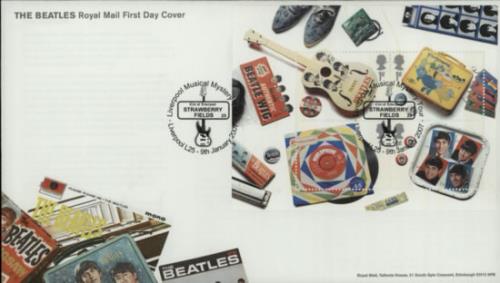 The Beatles First Day Cover - Strawberry Fields Postmark memorabilia UK BTLMMFI588692