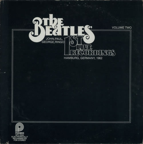 The Beatles First Live Recordings Volume Two vinyl LP album (LP record) US BTLLPFI607413