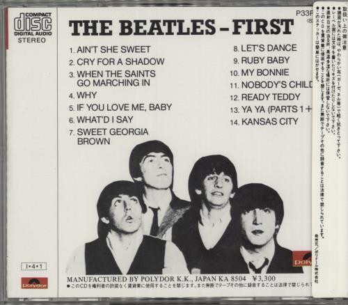 The Beatles First CD album (CDLP) Japanese BTLCDFI868051