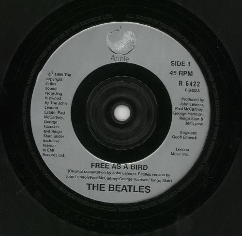 The Beatles Free As A Bird - EX 7" vinyl single (7 inch record / 45) UK BTL07FR738712