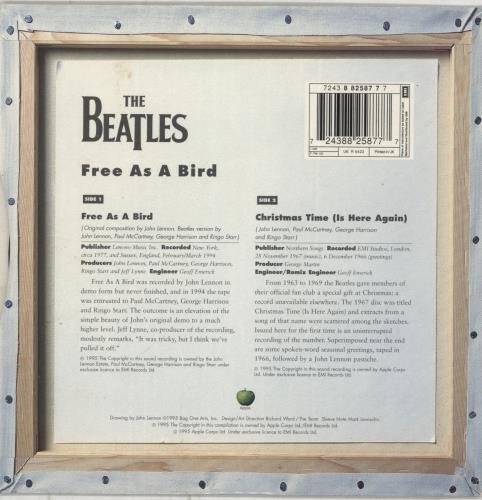 The Beatles Free As A Bird - EX 7" vinyl single (7 inch record / 45) UK BTL07FR738712