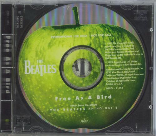 The Beatles Free As A Bird CD single (CD5 / 5") US BTLC5FR59499