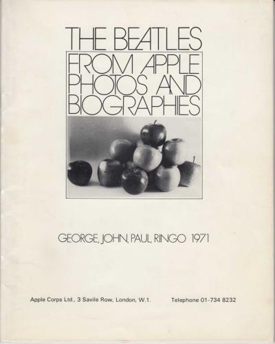 The Beatles From Apple : Photos And Biographies book UK BTLBKFR348715