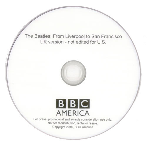 The Beatles From Liverpool To San Francisco promo DVD-R US BTLDRFR536639