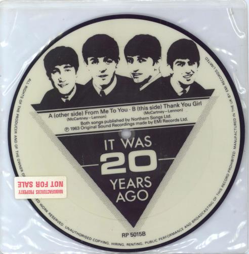 The Beatles From Me To You - Factory Sample 7" vinyl picture disc (7 inch picture disc single) UK BTL7PFR792781