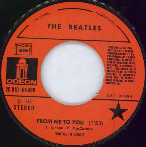 The Beatles From Me To You 7" vinyl single (7 inch record / 45) French BTL07FR44471