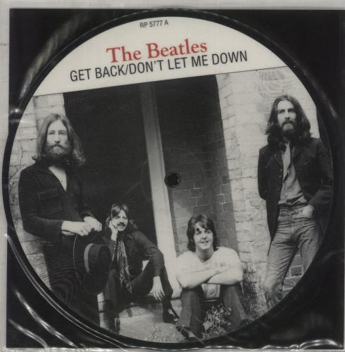 The Beatles Get Back - EX 7" vinyl picture disc (7 inch picture disc single) UK BTL7PGE504546