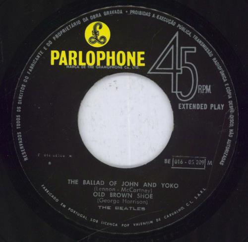 The Beatles Get Back EP 7" vinyl single (7 inch record / 45) Portuguese BTL07GE830818