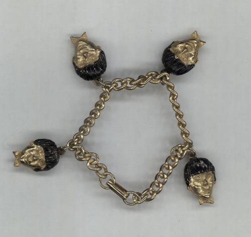 The Beatles Gold Coloured Metal Charm Bracelet memorabilia US BTLMMGO648601