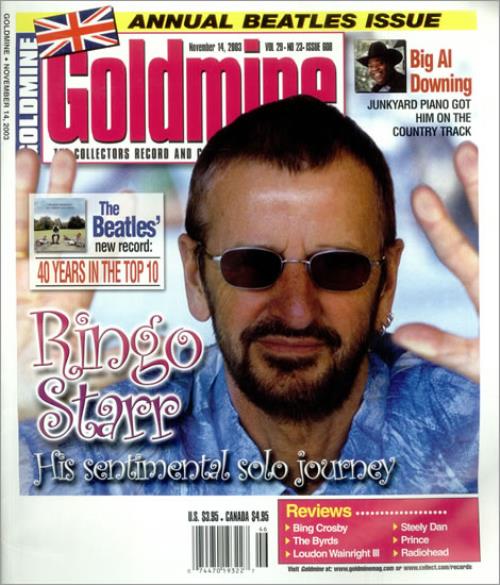The Beatles Goldmine - November 2003 magazine US BTLMAGO503882
