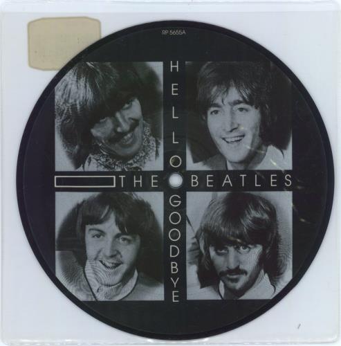 The Beatles Hello Goodbye - Barcode Stickered 7" vinyl picture disc (7 inch picture disc single) UK BTL7PHE504547