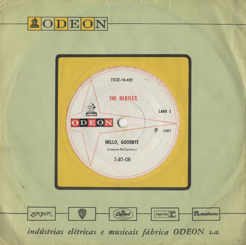 The Beatles Hello, Goodbye 7" vinyl single (7 inch record / 45) Brazilian BTL07HE501790