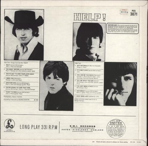 The Beatles Help! - 2nd vinyl LP album (LP record) UK BTLLPHE773783