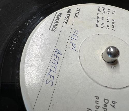 The Beatles Help! - Microgroove Test Record 7" vinyl single (7 inch record / 45) UK BTL07HE825511