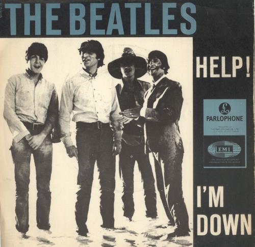 The Beatles Help! - P/S 7" vinyl single (7 inch record / 45) Danish BTL07HE593670