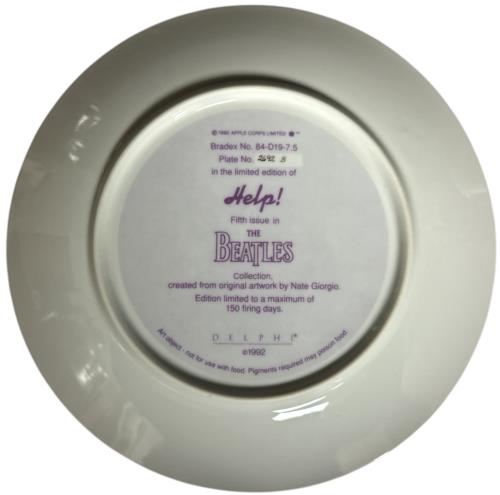 The Beatles Help Plate memorabilia UK BTLMMHE879684