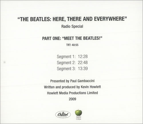 The Beatles Here, There And Everywhere - Radio Special 3-CD album set (Triple CD) US BTL3CHE507191