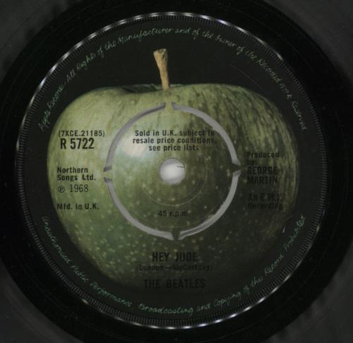 The Beatles Hey Jude - 1st - Unknown Contract Pressing 7" vinyl single (7 inch record / 45) UK BTL07HE866619