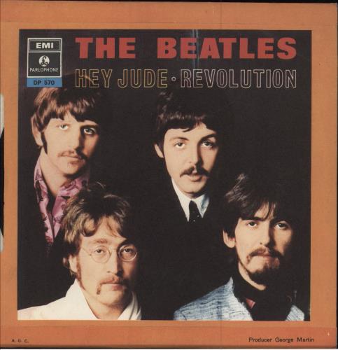 The Beatles Hey Jude 7" vinyl single (7 inch record / 45) Italian BTL07HE64377