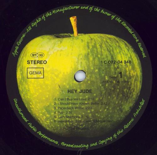 The Beatles Hey Jude vinyl LP album (LP record) German BTLLPHE792802