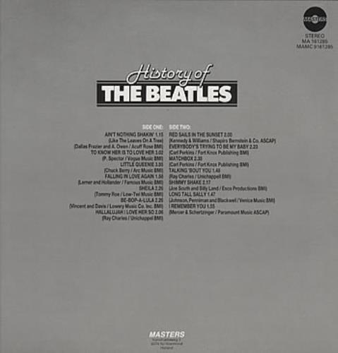 The Beatles History Of The Beatles vinyl LP album (LP record) Dutch BTLLPHI307923