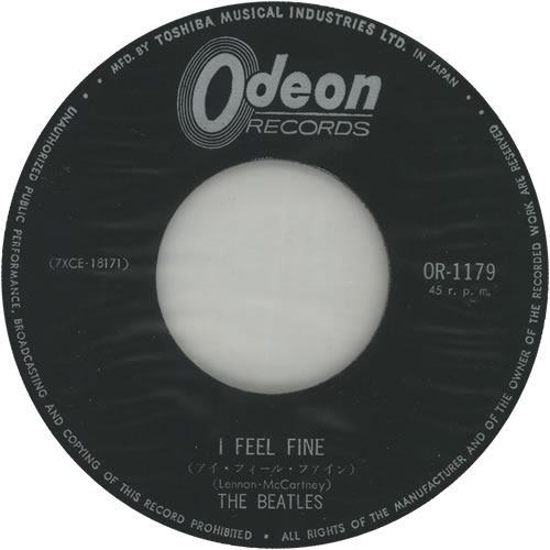 The Beatles I Feel Fine - 1st 7" vinyl single (7 inch record / 45) Japanese BTL07IF183985