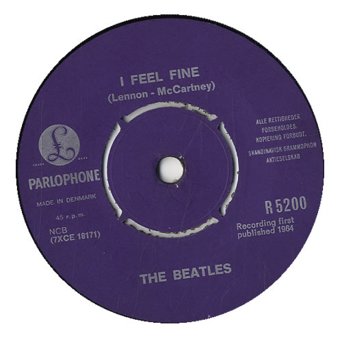 The Beatles I Feel Fine 7" vinyl single (7 inch record / 45) Danish BTL07IF593668