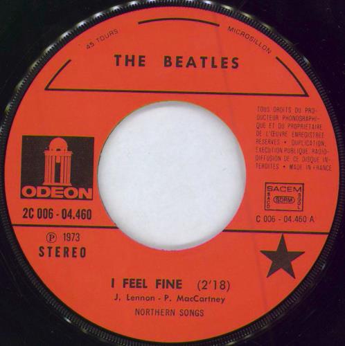 The Beatles I Feel Fine 7" vinyl single (7 inch record / 45) French BTL07IF68477