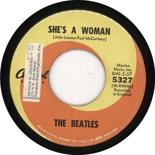 The Beatles I Feel Fine 7" vinyl single (7 inch record / 45) US BTL07IF742078