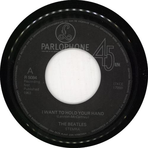 The Beatles I Want To Hold Your Hand 7" vinyl single (7 inch record / 45) Dutch BTL07IW735960
