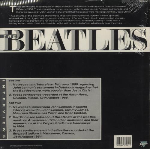 The Beatles Interviews - Sealed vinyl LP album (LP record) UK BTLLPIN888074