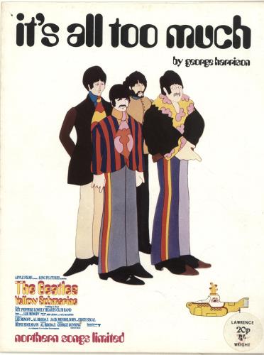 The Beatles It's All Too Much sheet music UK BTLSMIT697333