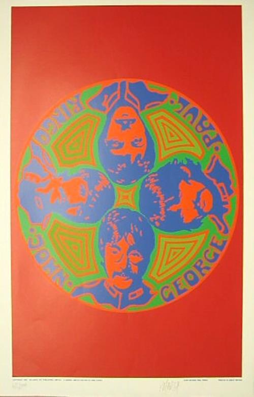 The Beatles John George Paul Ringo poster UK BTLPOJO374237