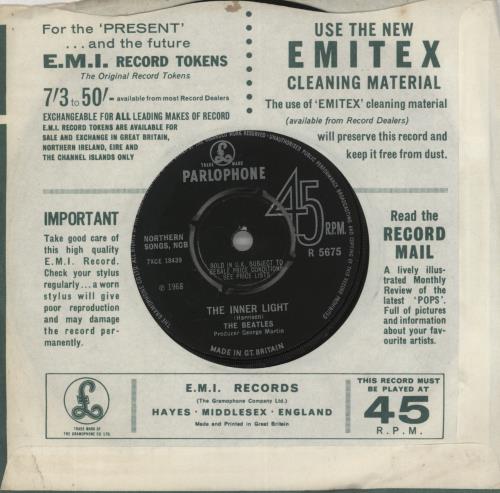 The Beatles Lady Madonna + Insert - 1st 7" vinyl single (7 inch record / 45) UK BTL07LA64898