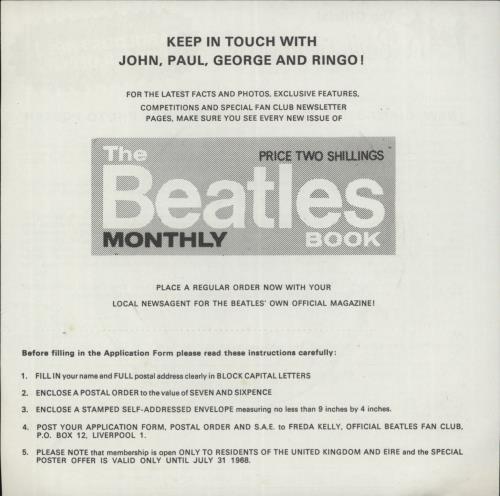 The Beatles Lady Madonna + Insert - 1st 7" vinyl single (7 inch record / 45) UK BTL07LA64898