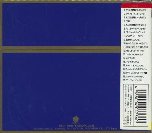 The Beatles Lennon Tracks - 24K Gold + Obi - Sealed CD album (CDLP) Japanese BTLCDLE769956