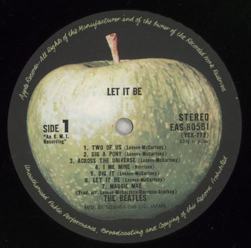 The Beatles Let It Be + Obi vinyl LP album (LP record) Japanese BTLLPLE176196