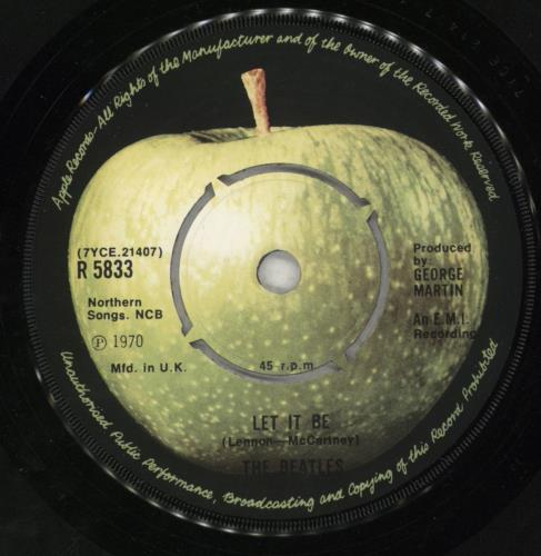 The Beatles Let It Be - 1976 7" vinyl single (7 inch record / 45) UK BTL07LE553645