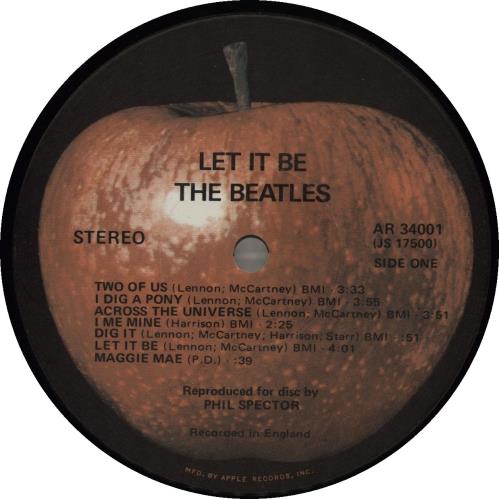 The Beatles Let It Be - 1st - EX vinyl LP album (LP record) US BTLLPLE281385