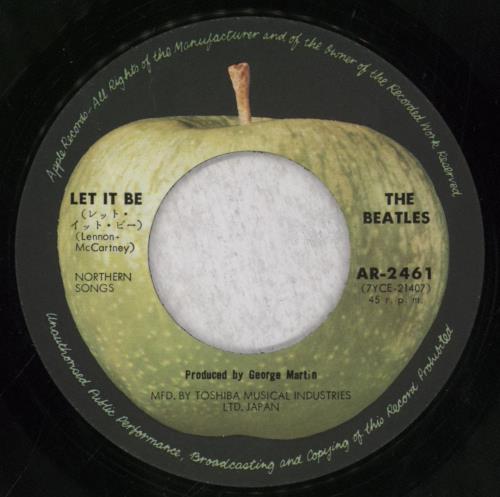 The Beatles Let It Be - 1st - EX 7" vinyl single (7 inch record / 45) Japanese BTL07LE577978